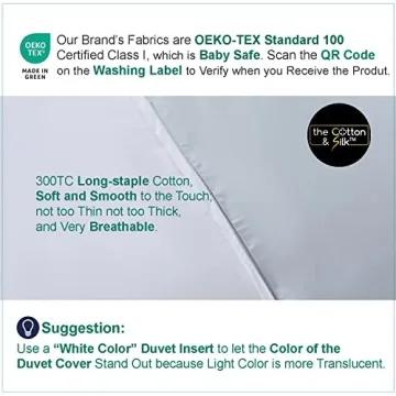 Luxury Long-Staple Cotton Duvet Cover Set - Soft Comfort