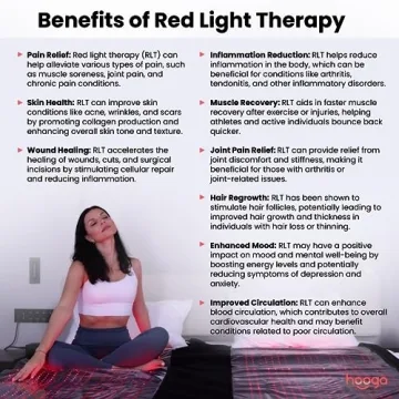 Hooga Red Light Therapy Blanket for Pain Relief and Wellness