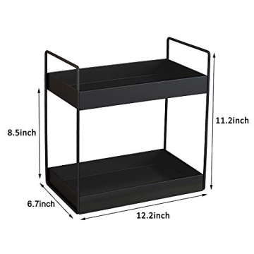 Stylish KINGBERWI 2 Tier Bathroom Counter Organizer