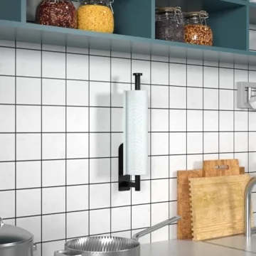 Versatile Stainless Steel Paper Towel Holder for Kitchen