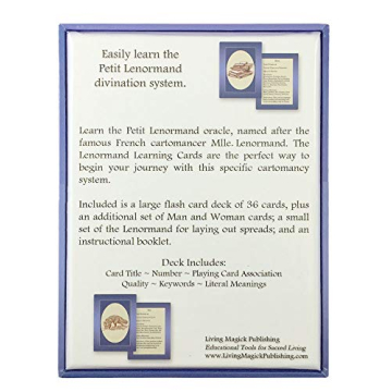 Living Magick Lenormand Learning Cards for Intuitive Growth