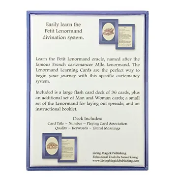 Living Magick Lenormand Learning Cards for Intuitive Growth