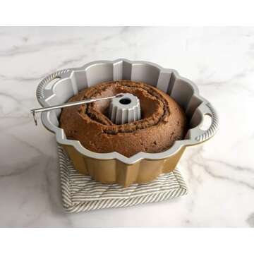 Nordic Ware Bundt Reusable Cake Thermometer, Silver