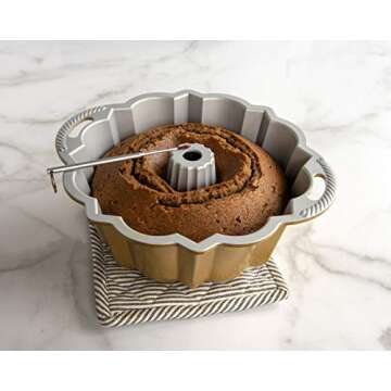 Nordic Ware Bundt Reusable Cake Thermometer, Silver