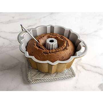 Nordic Ware Bundt Reusable Cake Thermometer, Silver