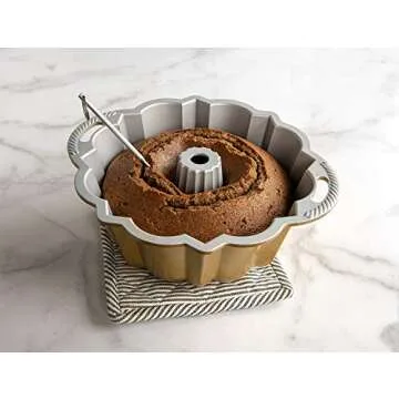 Nordic Ware Bundt Reusable Cake Thermometer, Silver