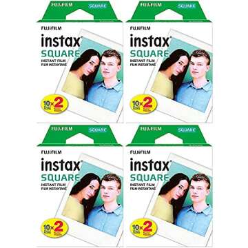 Square Twin Pack Film, 20 Exposures (4 Boxes)