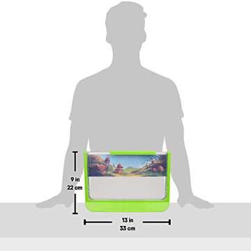 Uncle Milton Giant Ant Farm - Large Viewing Area - Care for Live Ants - Nature Learning Toy - Science DIY Toy Kit - Great Gift for Boys & Girls, Green