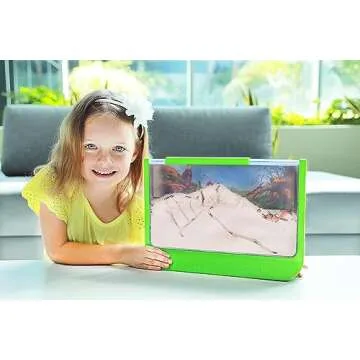Uncle Milton Giant Ant Farm - Large Viewing Area - Care for Live Ants - Nature Learning Toy - Science DIY Toy Kit - Great Gift for Boys & Girls, Green