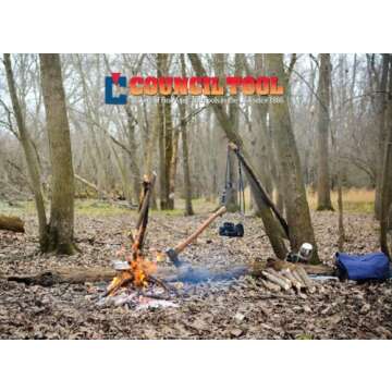 Council Tool 2 lb. Wood-Craft Pack Axe, 24" Hickory Handle, Made in The USA!