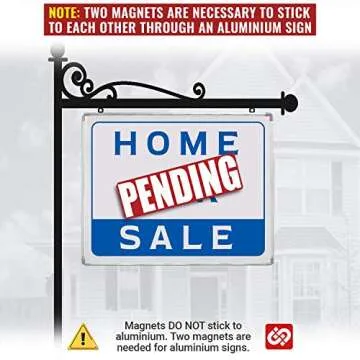 Pending Sign Rider for Realtors - Magnetic and Reusable