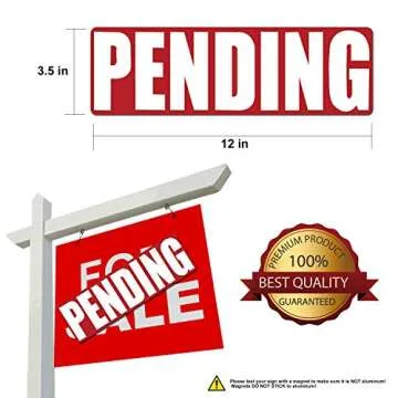 Pending Sign Rider for Realtors - Magnetic and Reusable