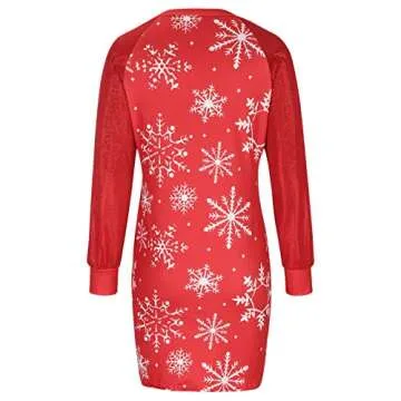 Festive Sequin Long Sleeve Dress for Holiday Parties