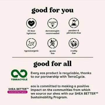 Hydrating eos Lip Balm Coconut Milk & Honey Apple