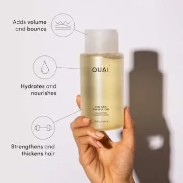 OUAI Fine Shampoo Refill - Volumizing Shampoo with Biotin, Keratin & Chia Seed Oil for Luscious Body