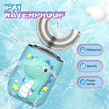 GASLIKE Kids Electric Ultrasonic Toothbrush for Ages 2-7