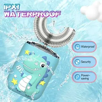 GASLIKE Kids Electric Ultrasonic Toothbrush for Ages 2-7