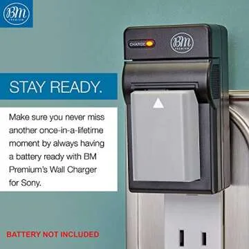 BM Premium NP-FZ100 Battery Charger for Sony Cameras