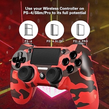 Qayacir Wireless Controller for PS4 Dual Vibration