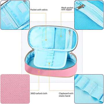 Homecube Big Capacity Pen Bag - Stylish Durable Organizer