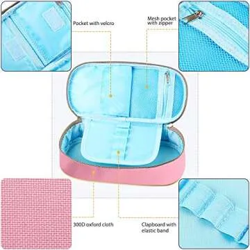 Homecube Big Capacity Pen Bag - Stylish Durable Organizer