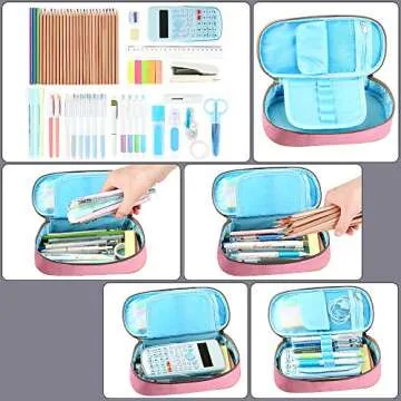 Homecube Big Capacity Pen Bag - Stylish Durable Organizer