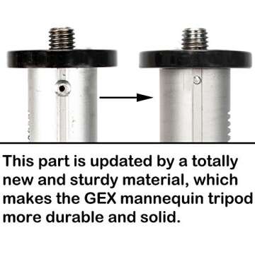 gexworldwide GEX 63" Heavy Duty Mannequin Tripod Stand Wig Stand for Wig Mannequin Head Training Dol...