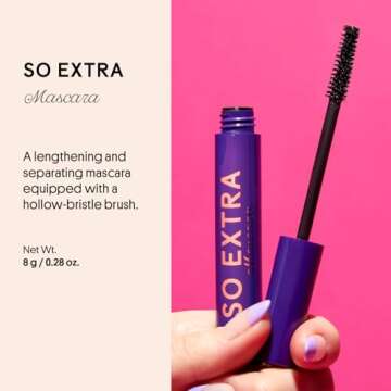 Winky Lux So Extra Mascara, Voluminous Mascara and Lengthening Mascara - Black Mascara Eye Makeup
