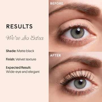 Winky Lux So Extra Mascara, Voluminous Mascara and Lengthening Mascara - Black Mascara Eye Makeup