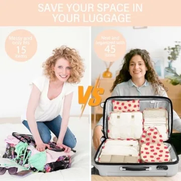 Stylish 8 Set Packing Cubes for Organized Travel