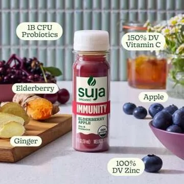 Suja Organic Elderberry Immunity Shots | Probiotic Power