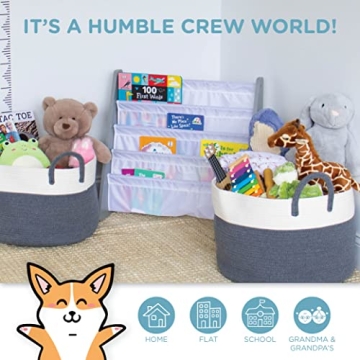 Humble Crew Grey White Kids Book Rack Bookshelf 4 Tiers