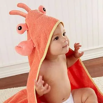 Cute Baby Aspen Lobster Laughs Hooded Towel for Infants