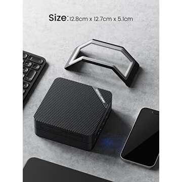 MINISFORUM Venus Series UM450 Mini PC – Versatile AMD Ryzen 5 Performance with Triple Display Outp...