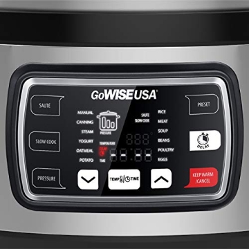 GoWISE 9.5-Quart Electric Pressure Cooker for Fast, Delicious Meals