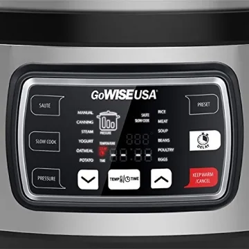 GoWISE 9.5-Quart Electric Pressure Cooker for Fast, Delicious Meals