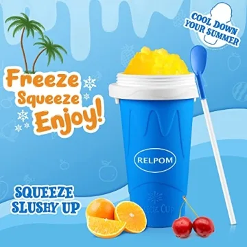 RELPOM Slushie Maker Cup Instant Frozen Treats