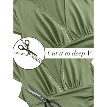 Elegant ANRABESS Deep V Neck Maxi Dress for Formal Events