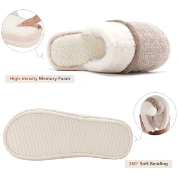 Cozy Women's Memory Foam Slippers for Home