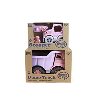 Eco-Friendly Green Toys Pink Dump Truck & Scooper for Safe Play