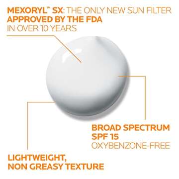 La Roche-Posay Anthelios SX Daily SPF Moisturizer for Face, Sensitive Skin Sunscreen SPF 15, Hydrating Face Cream, Oxybenzone Free, Oil Free, Moisturizing Sun Protection for Sensitive Skin