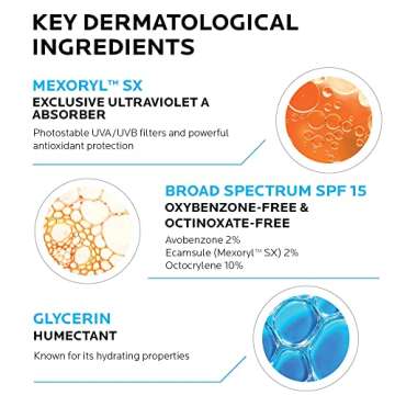 La Roche-Posay Anthelios SX Daily SPF Moisturizer for Face, Sensitive Skin Sunscreen SPF 15, Hydrating Face Cream, Oxybenzone Free, Oil Free, Moisturizing Sun Protection for Sensitive Skin