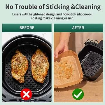 Air Fryer Liners Disposable Paper - 150 PCS Non-Stick Parchment Papers