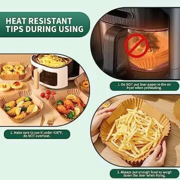 Air Fryer Liners - 150PCS Non-Stick Parchment Papers
