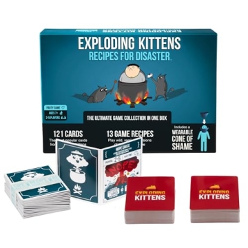 Exploding Kittens Recipes for Disaster - 2-5 Players - Ages 7+ - 15 Minutes to Play - Deluxe High St...
