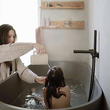 mushie Baby Bath Rinse Cup | 100% Food Grade Silicone | Wash Rinser Cup For Kids (Natural)