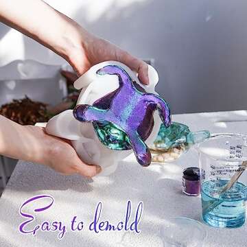 LET'S RESIN Turtle Shape Resin Molds for Epoxy Craft
