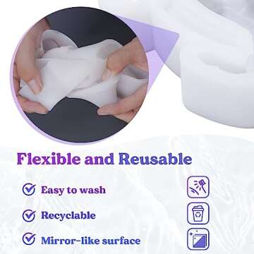 LET'S RESIN Turtle Shape Resin Molds for Epoxy Craft