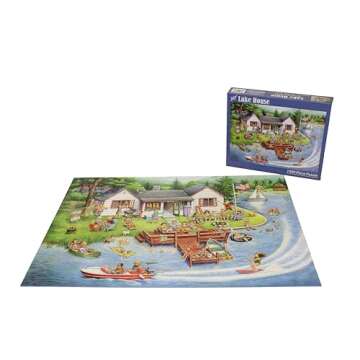 Vermont Christmas Company Lake House Jigsaw Puzzle 1000 Piece