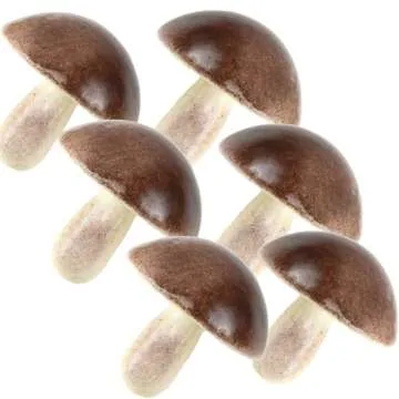 Tuxiaobu Fake Mushroom Set - 6 Pcs Lifelike Decorations
